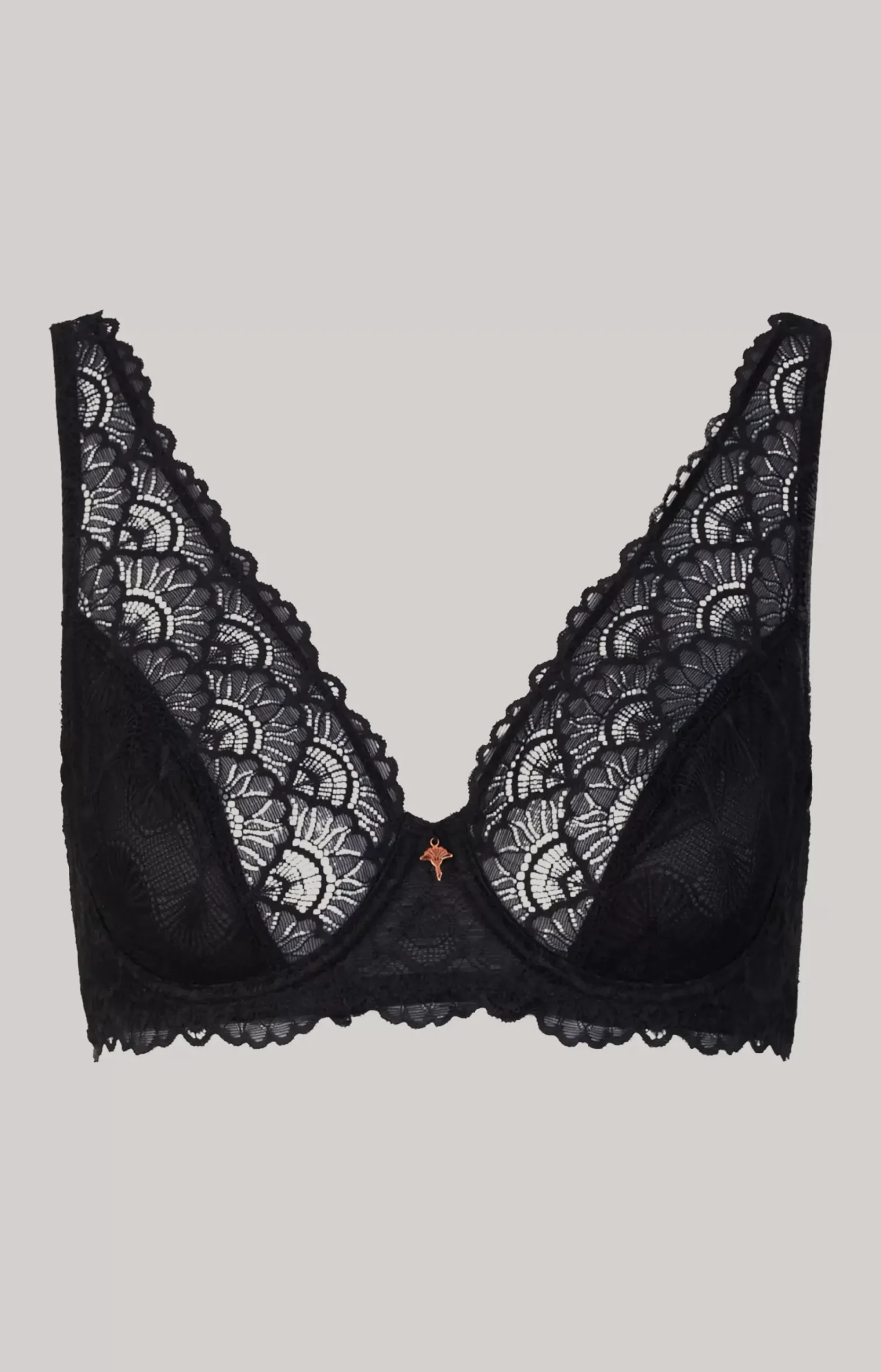 Lace bra in black