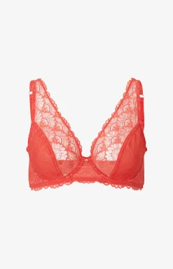 Lace bra in Red