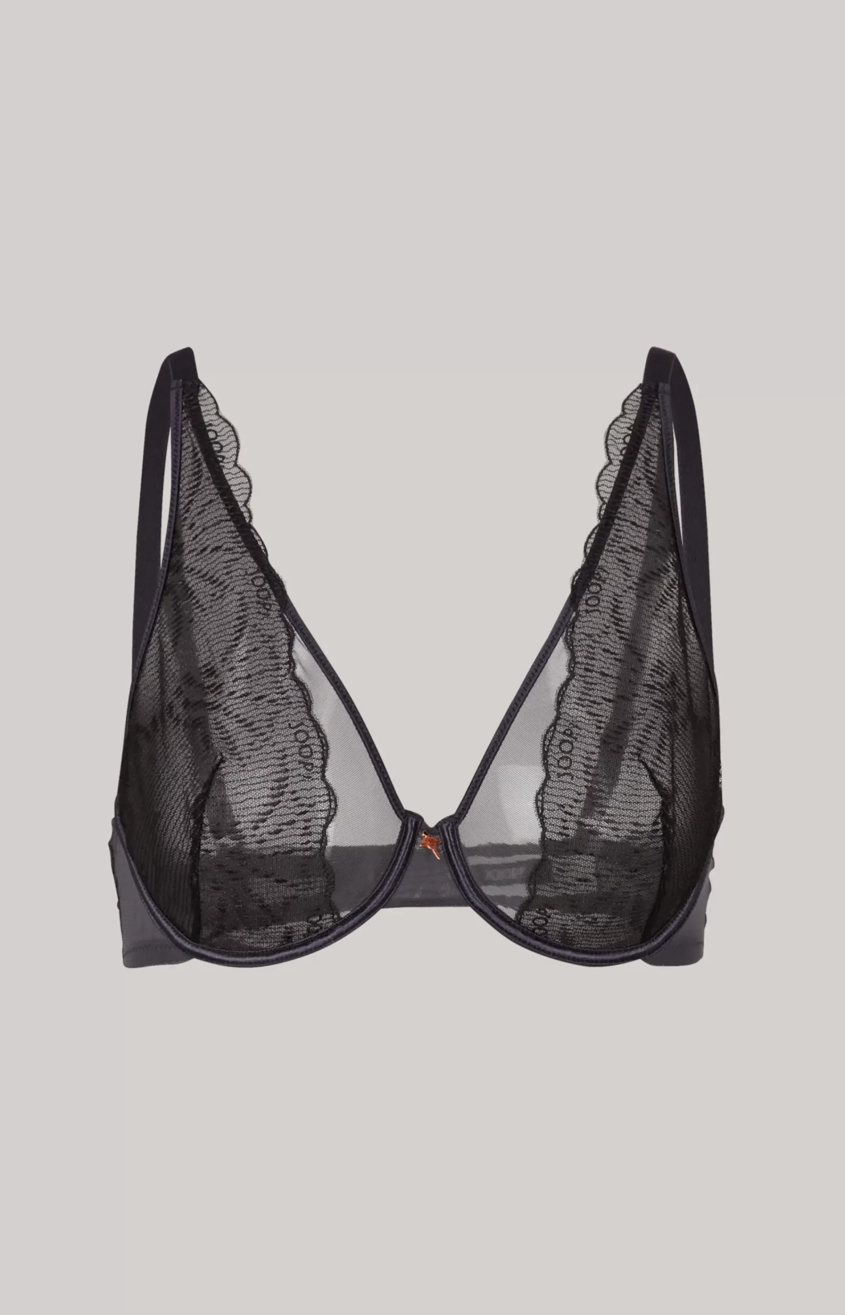 Lace Bra with Underwire in Anthracite