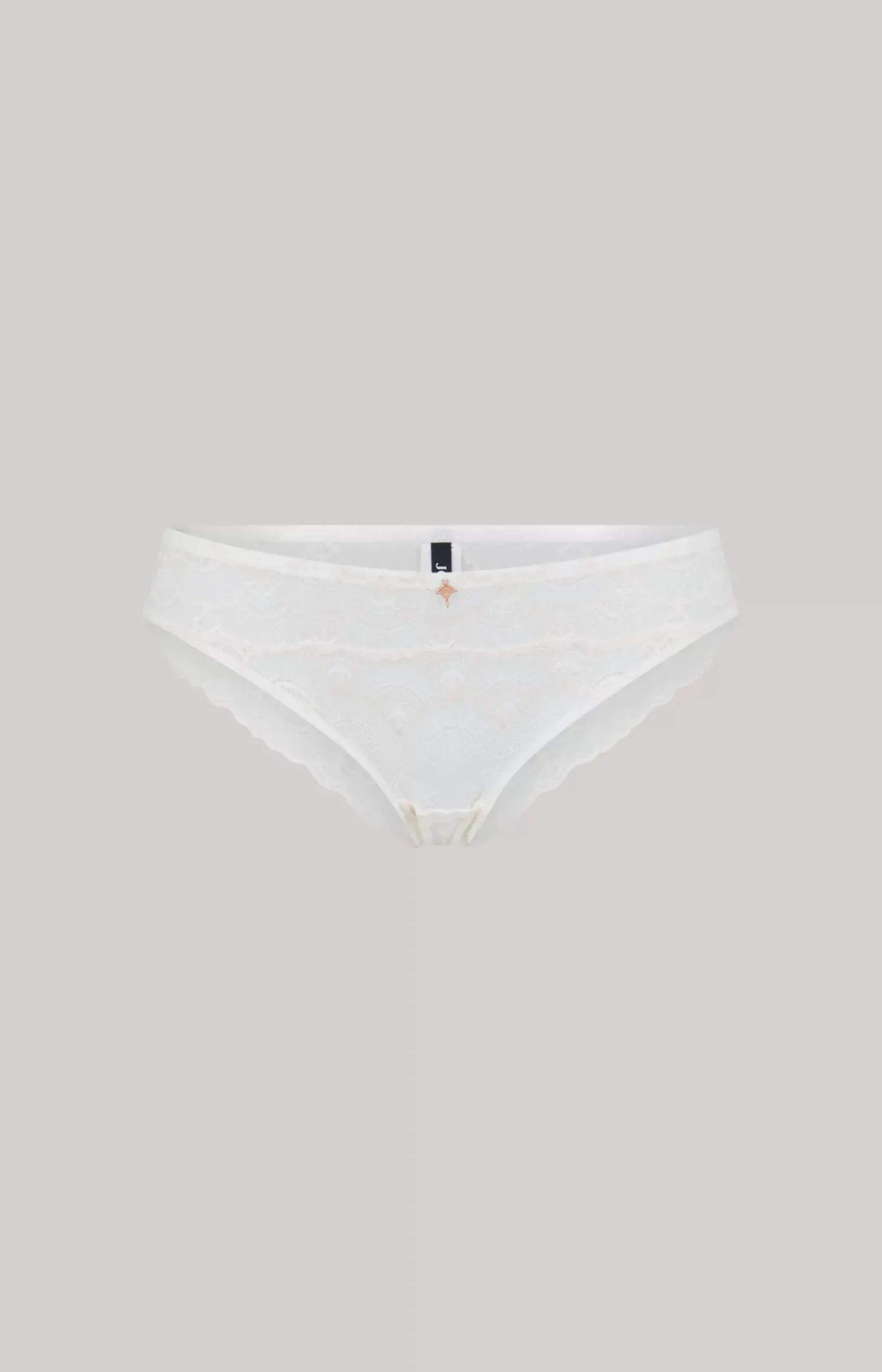 Lace briefs in Ecru/Blush-Rosé