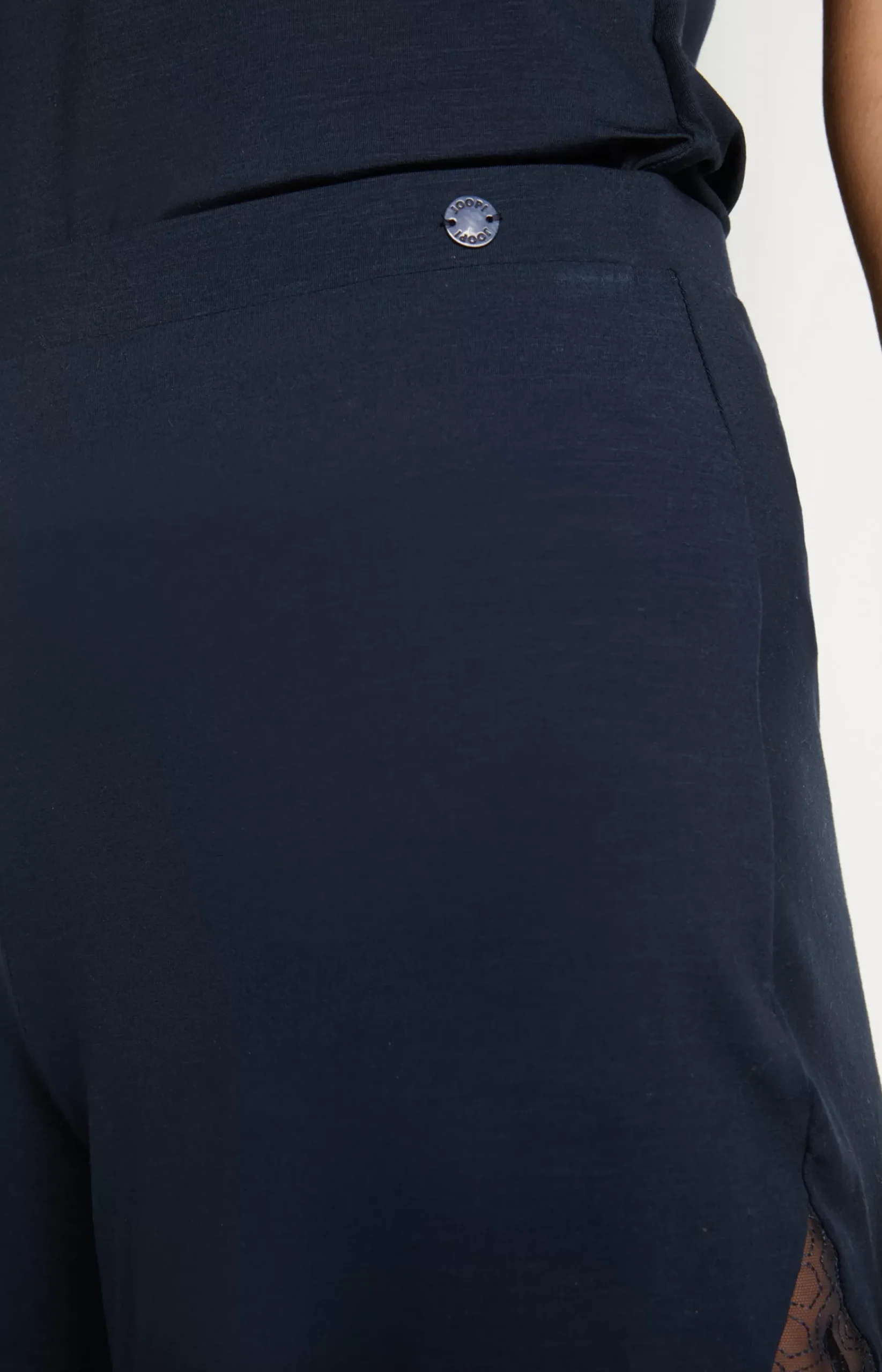 Lace Loungewear Shorts in Midnight