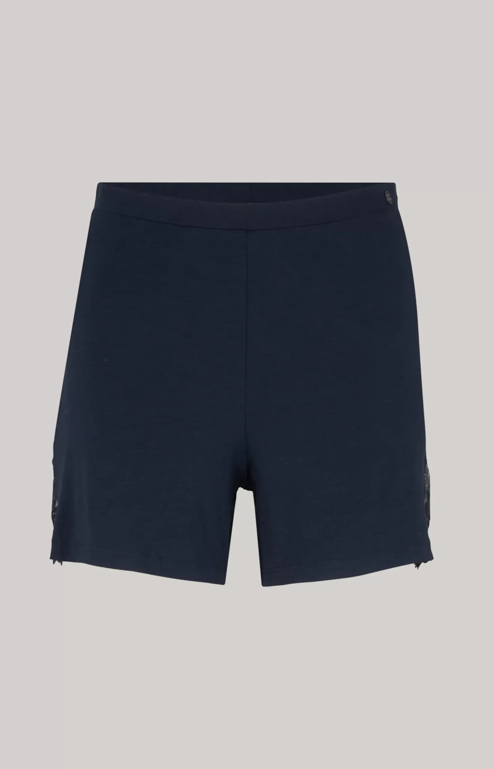 Lace Loungewear Shorts in Midnight