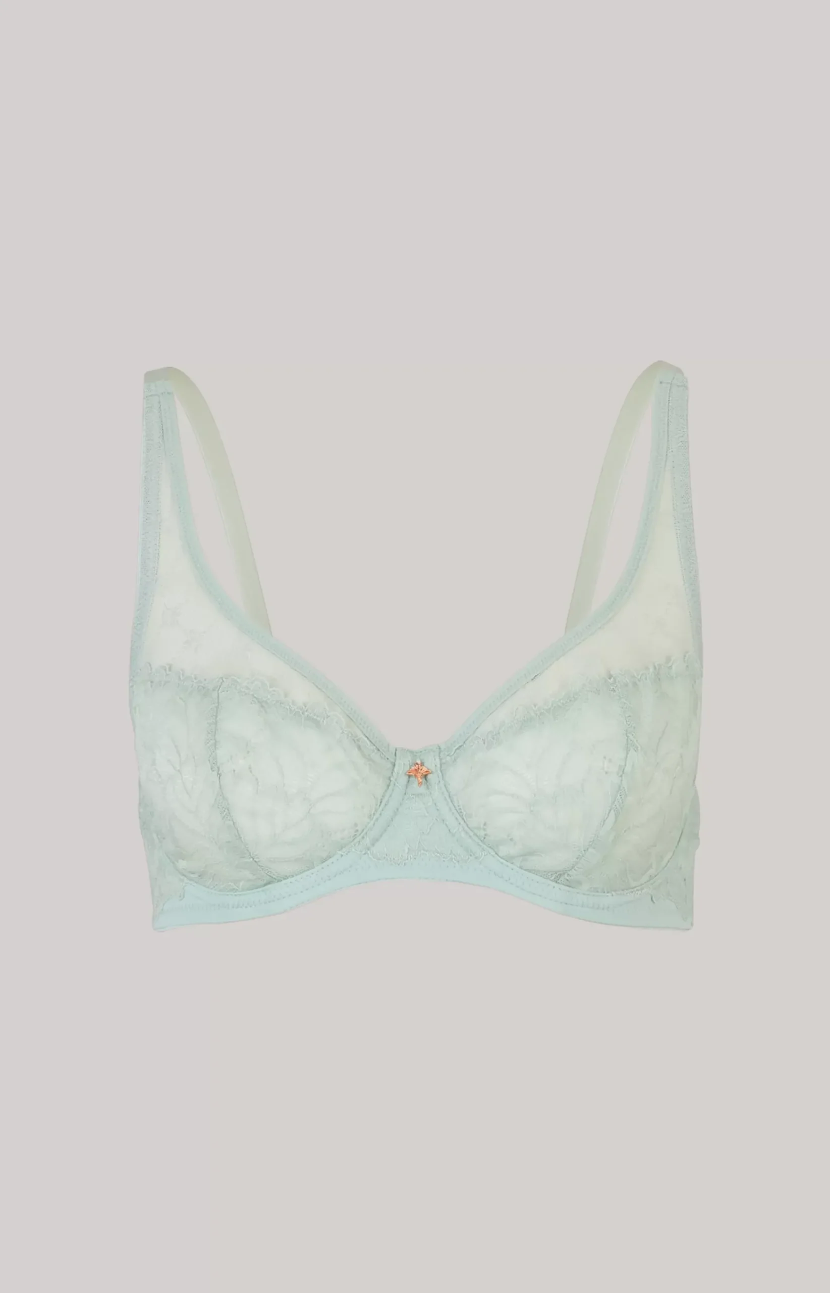 Lace Underwired Bra in Sea Grass