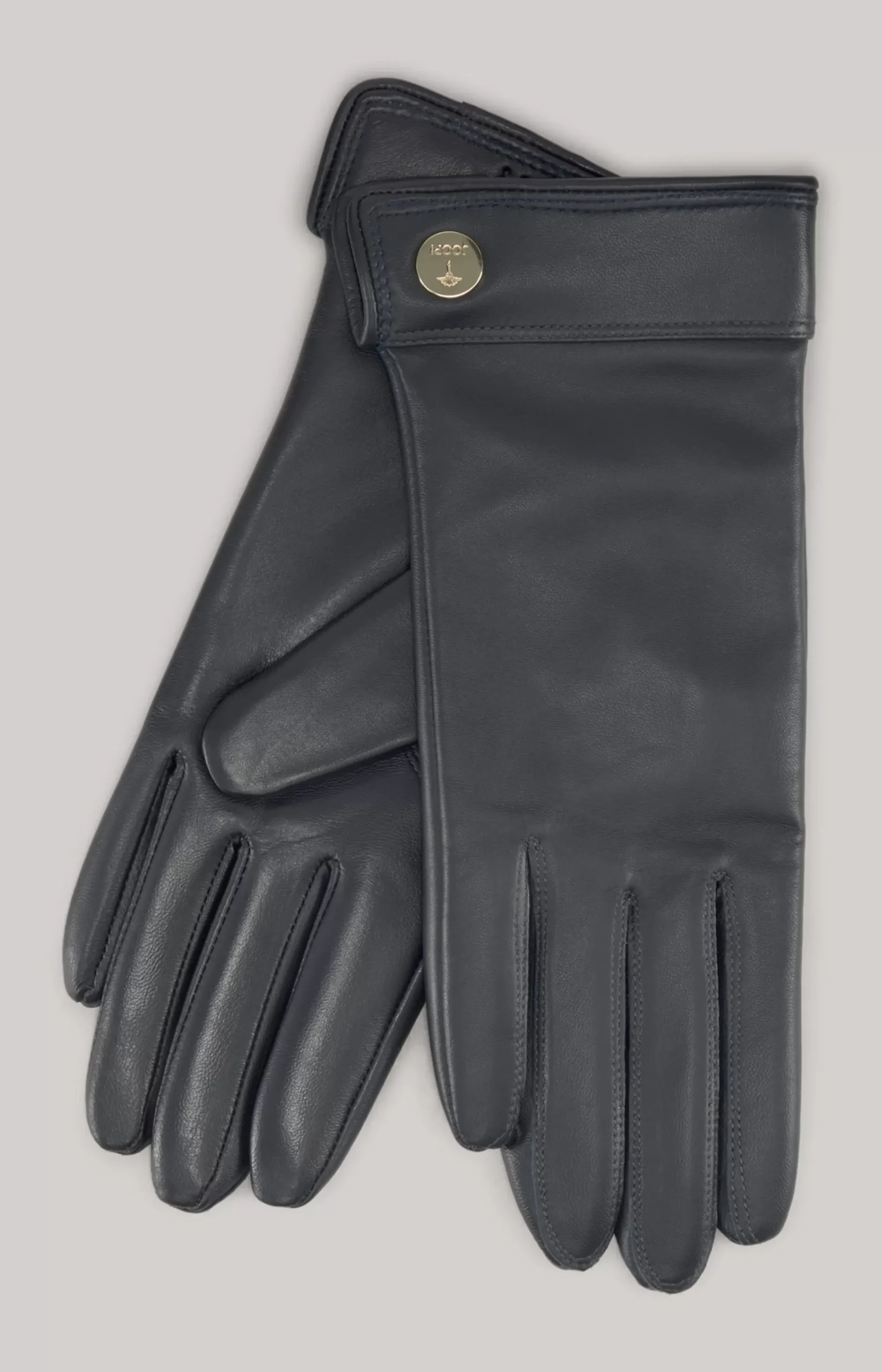 Lamb Nappa Leather Gloves in Navy
