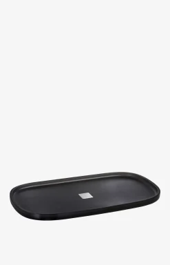 Large Crystal Line tray in anthracite