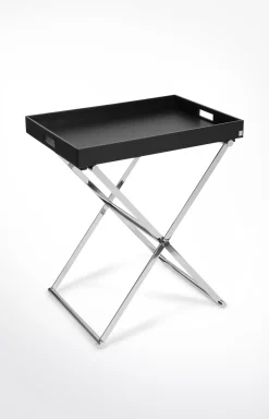 Large Homeline, side table, black/silver