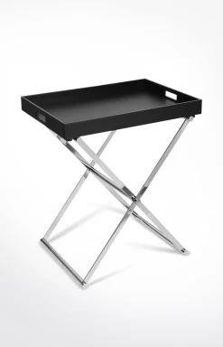 Large Homeline, side table, black/silver