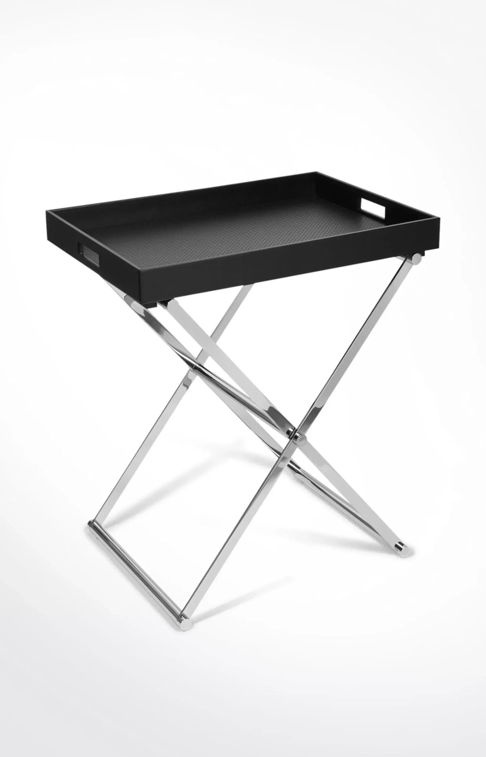 Large Homeline, side table, black/silver