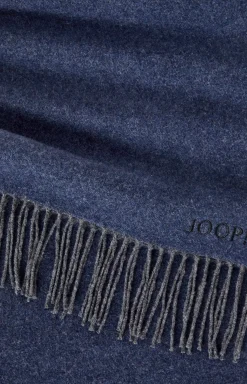 Larsen Wool Scarf in Dark Blue