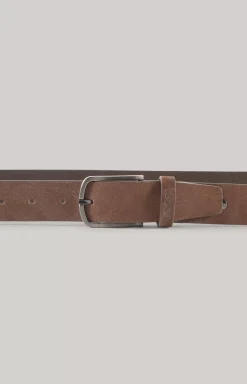 Leather Belt in Dark Brown