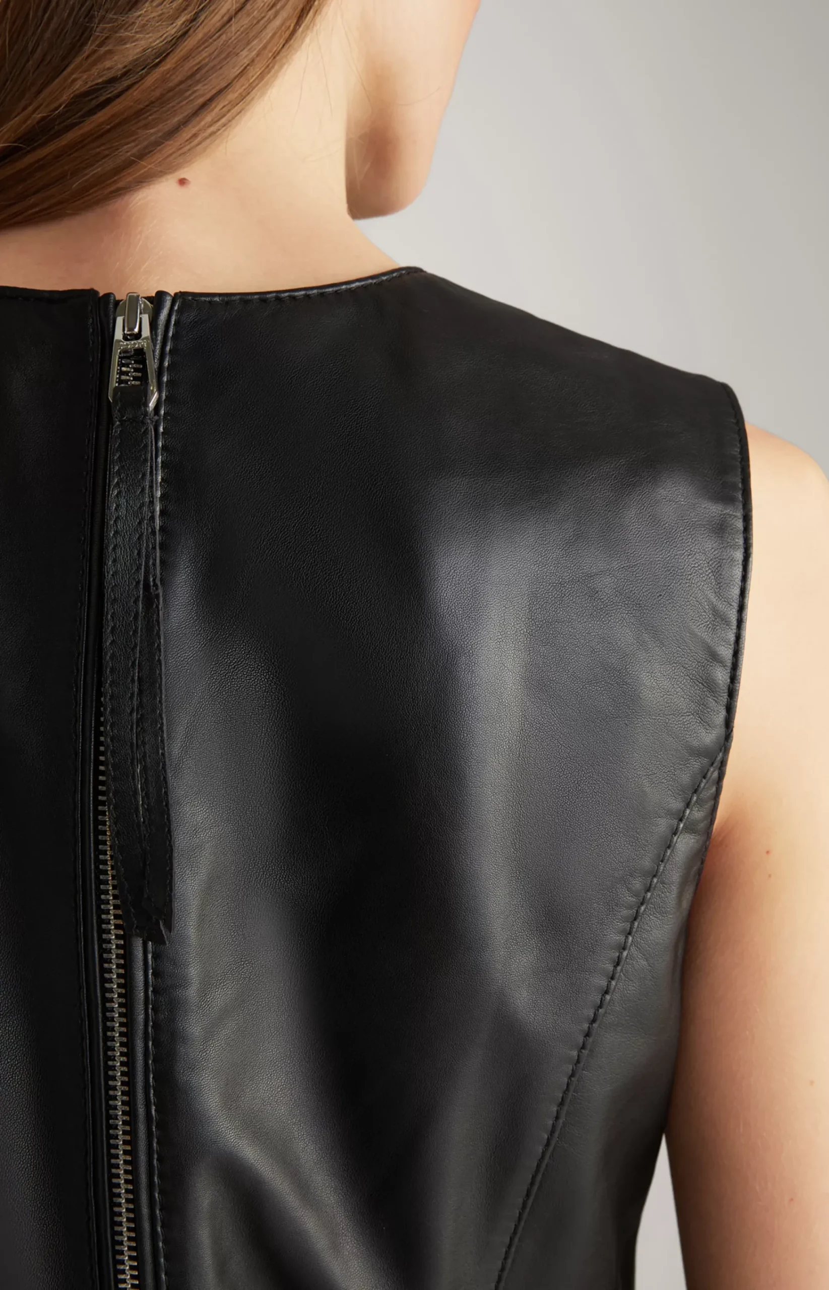 Leather Dress in Black