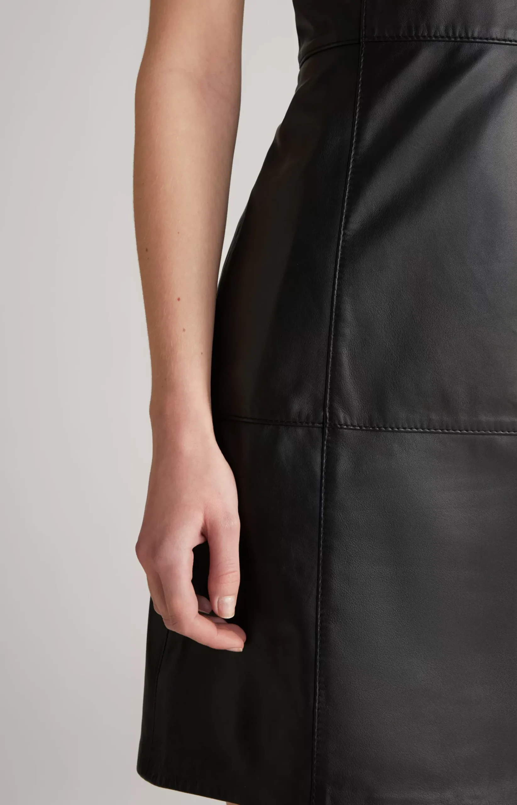 Leather Dress in Black