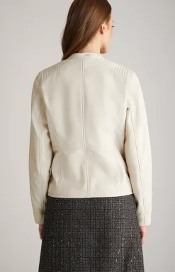 Leather Jacket in Champagne