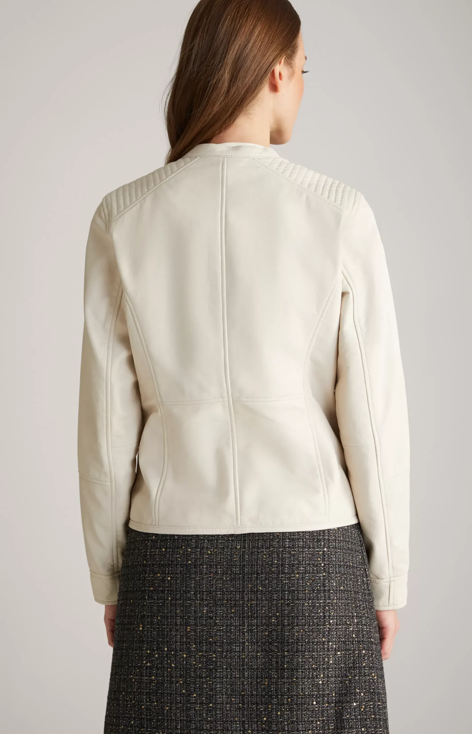 Leather Jacket in Champagne