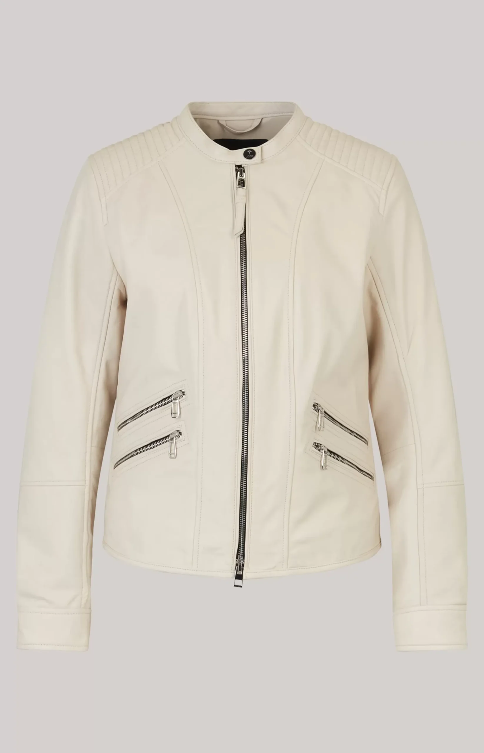 Leather Jacket in Champagne
