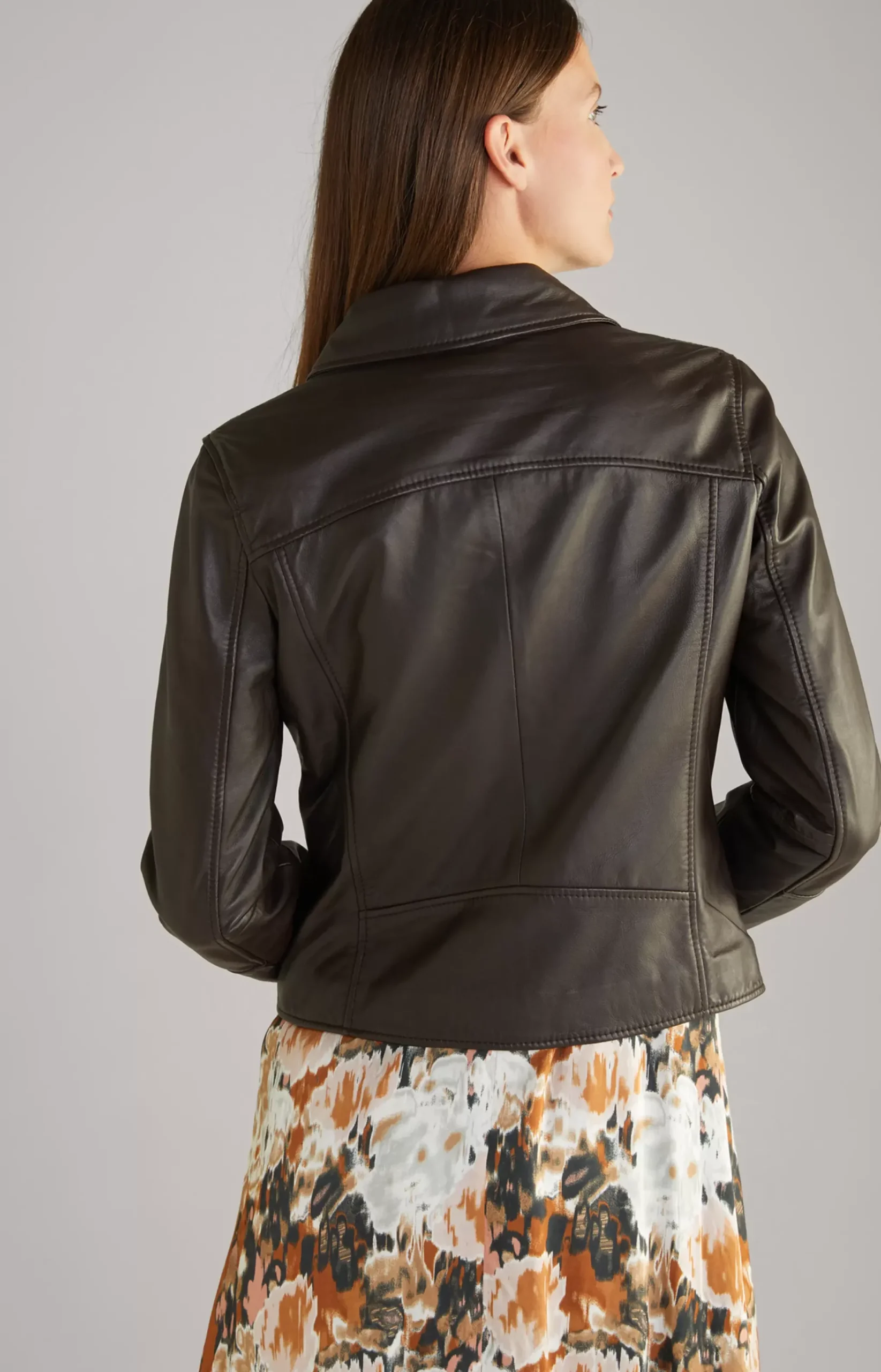 Leather Jacket in Dark Brown