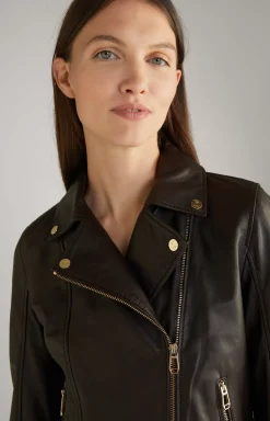 Leather Jacket in Dark Brown