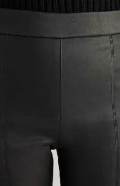 Leather Jeggings in Black