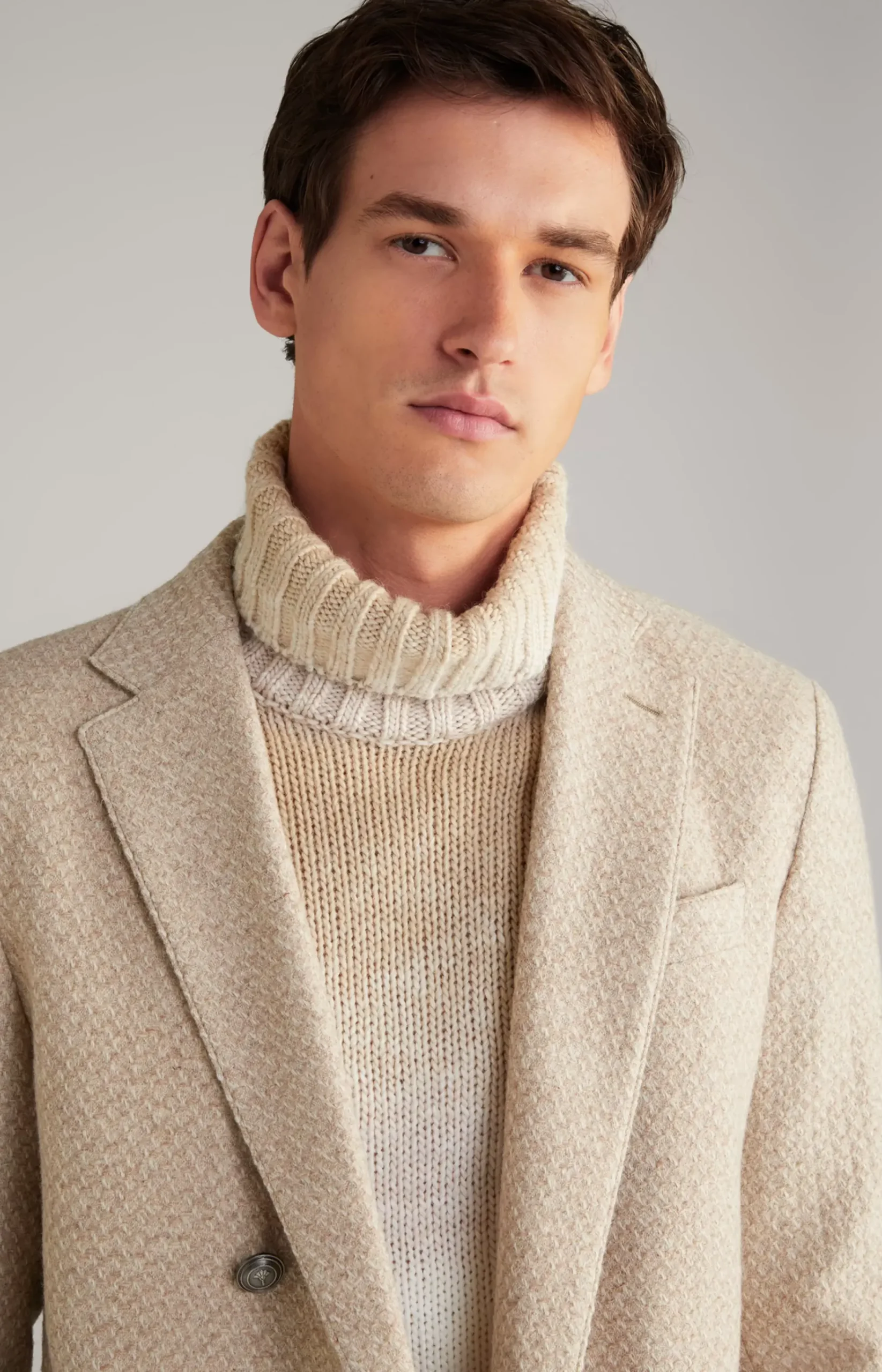 Lenderson Jacket in Light Brown Mélange