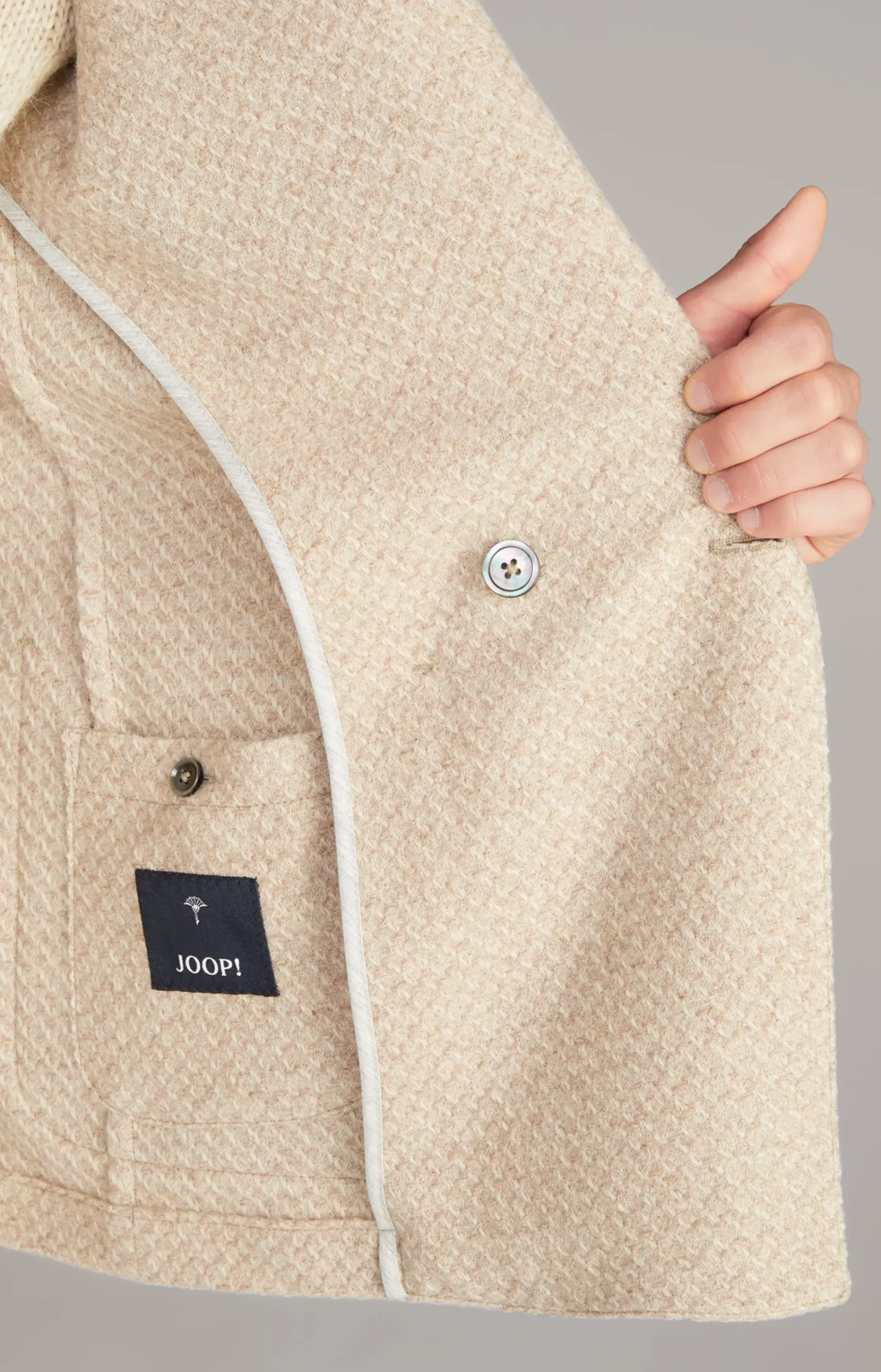 Lenderson Jacket in Light Brown Mélange
