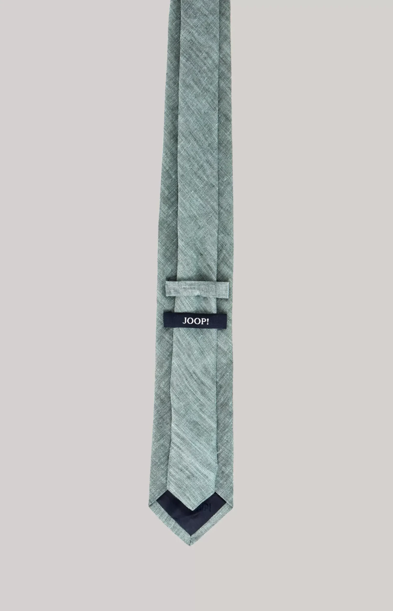 Linen Tie in Mottled Medium Green