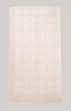 Logo Scarf in Rosé