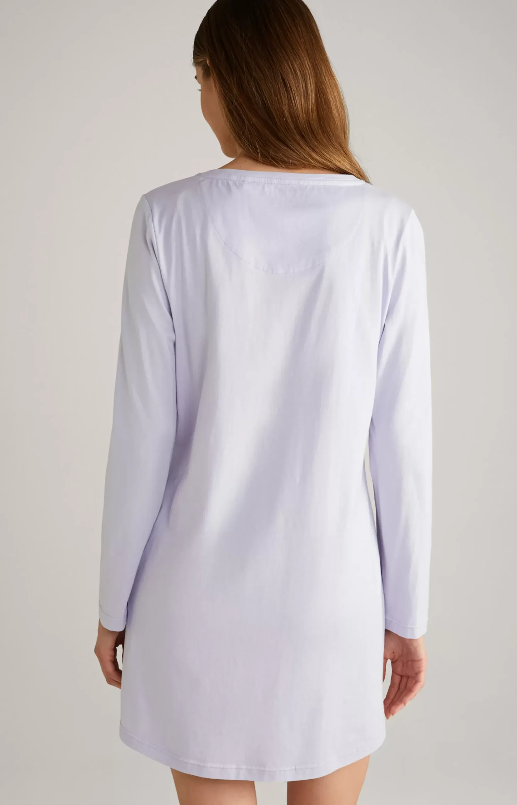 Long Loungewear Shirt in Lavender