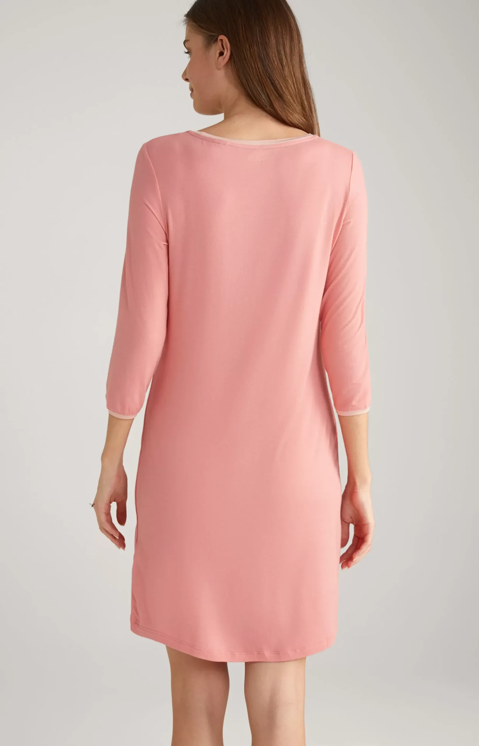 Long Loungewear Shirt in Flamingo