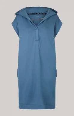 Long Loungewear Shirt in Ocean Blue