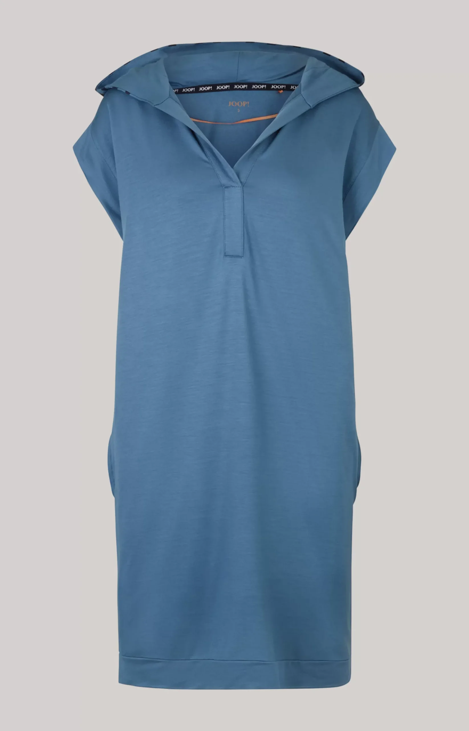Long Loungewear Shirt in Ocean Blue