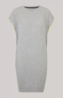 Long Loungewear Shirt in Grey Melange