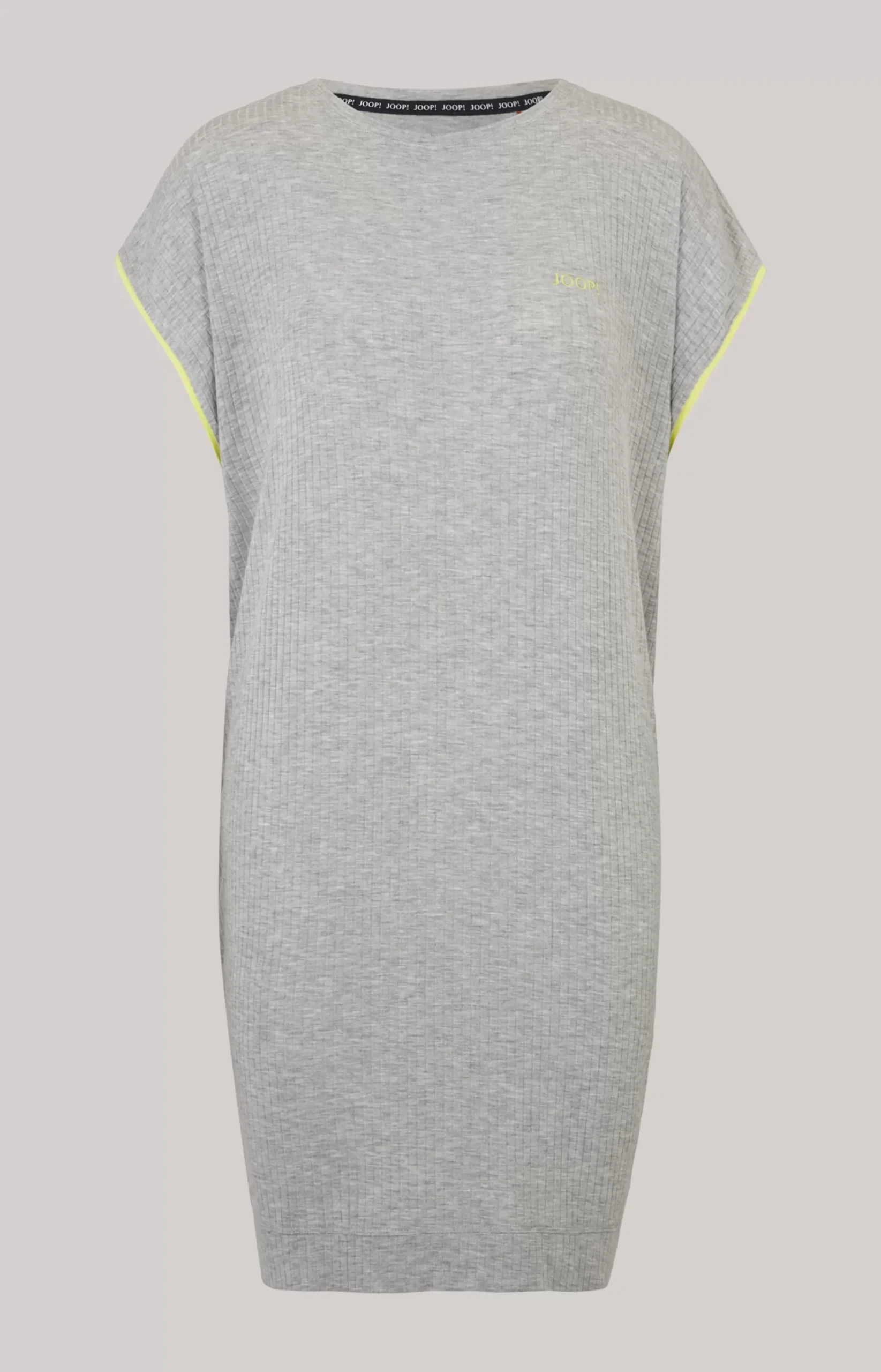 Long Loungewear Shirt in Grey Melange