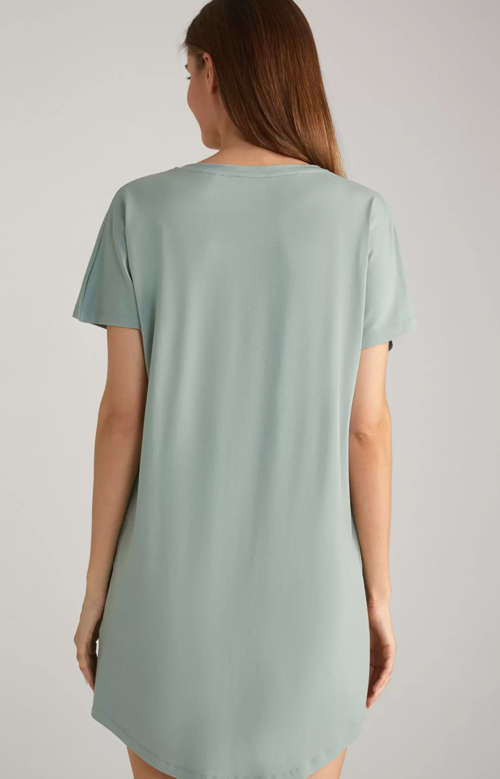 Long Loungewear Shirt in Sea Grass