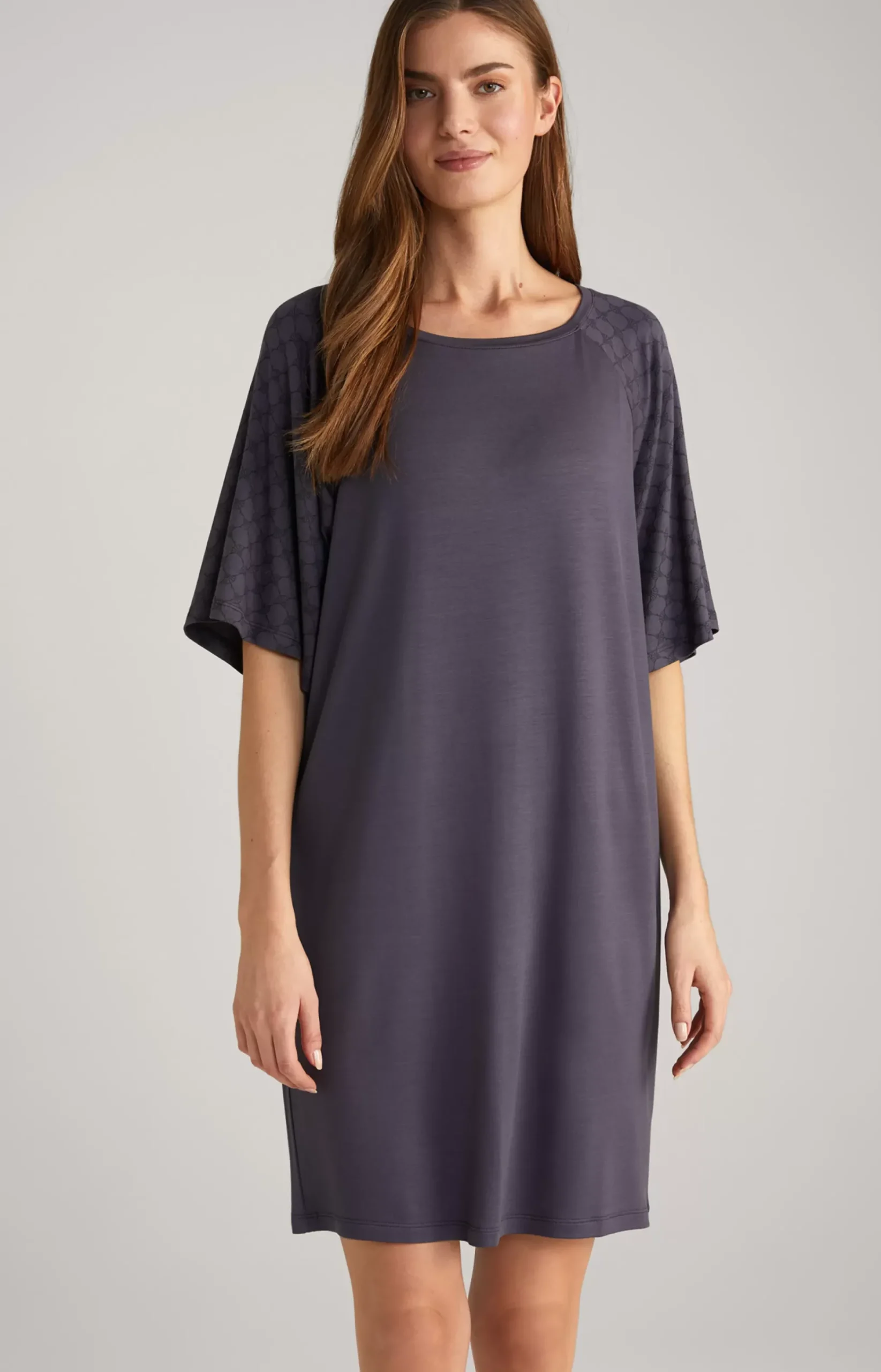 Long Loungewear Shirt in Anthracite