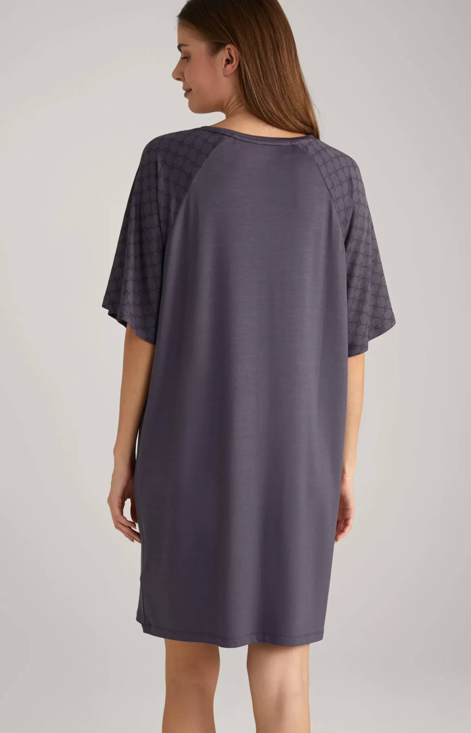 Long Loungewear Shirt in Anthracite