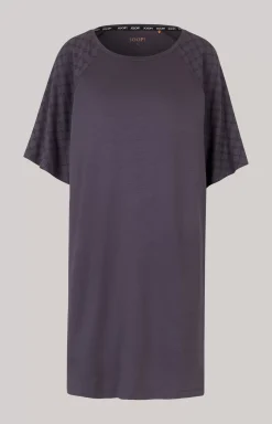 Long Loungewear Shirt in Anthracite