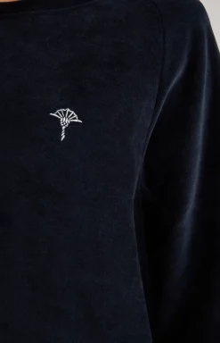 Long Loungewear Sweater in Midnight Blue