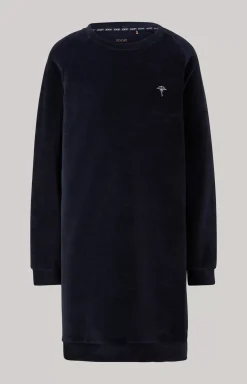 Long Loungewear Sweater in Midnight Blue