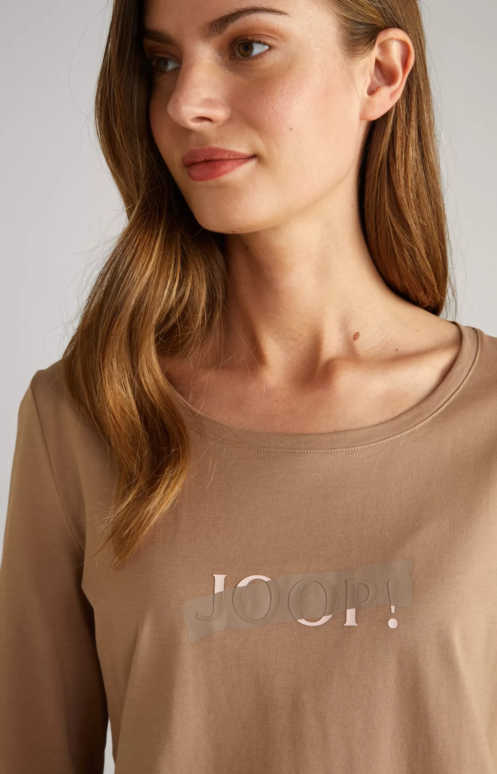 Long Shirt Loungewear in Camel