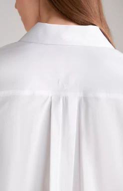 Longline Blouse in White