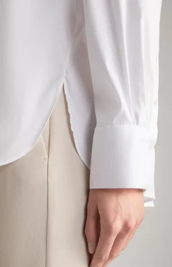 Longline Blouse in White
