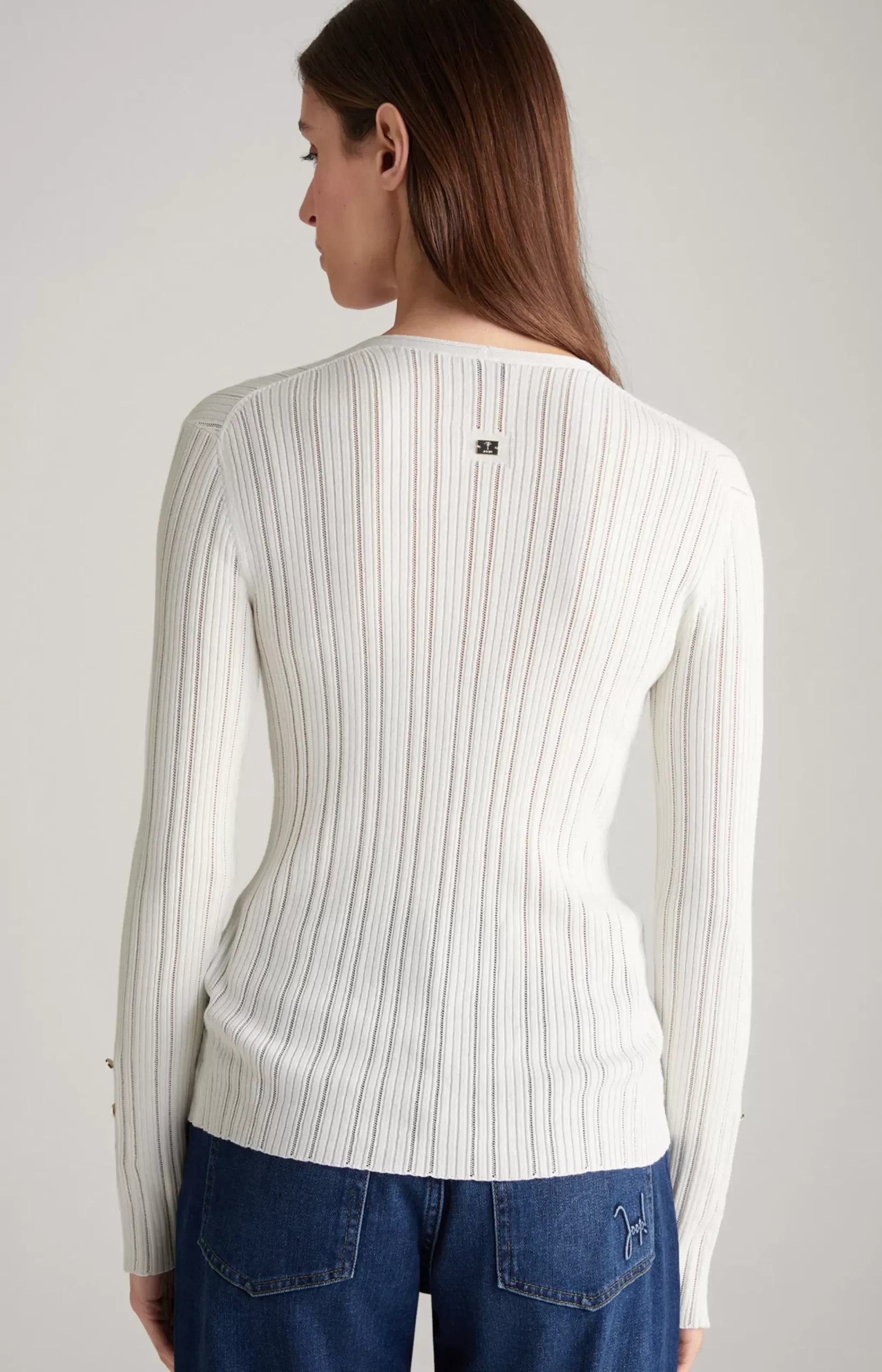 Long-sleeved Top in Ecru