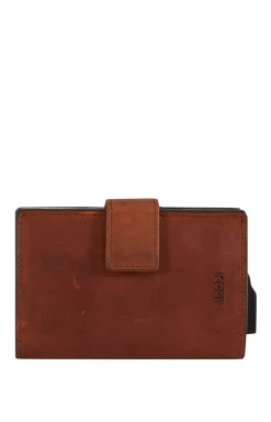 Loreto C-Two E-Cage Wallet in Cognac Brown