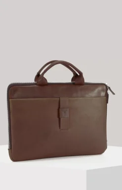 Loreto Samu business bag in Cognac Brown