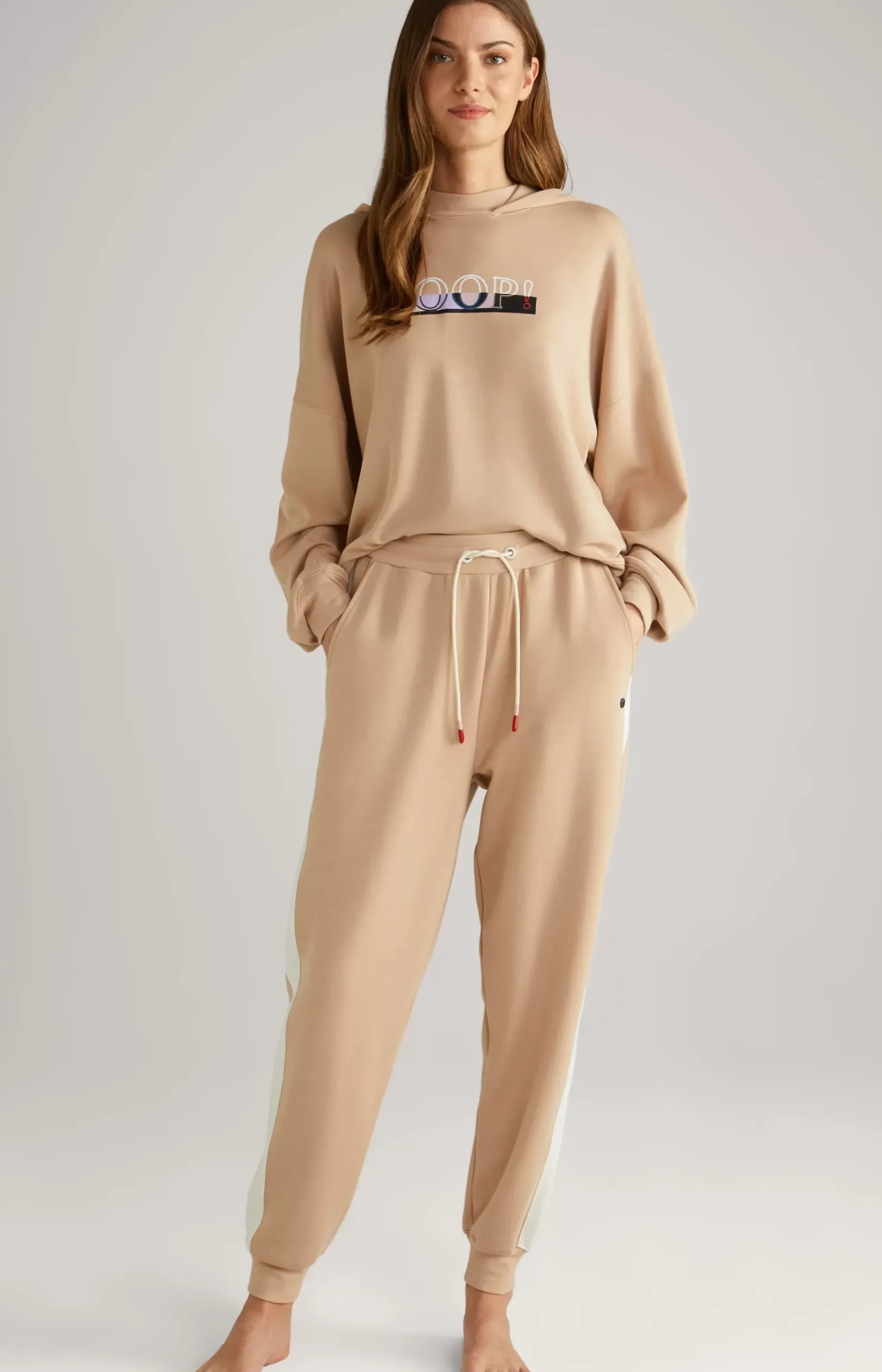 Loungewear Joggers in Beige/Ecru