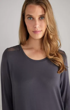 Loungewear Long Shirt in Anthracite