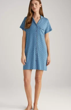 Loungewear Long Shirt in Ocean Blue