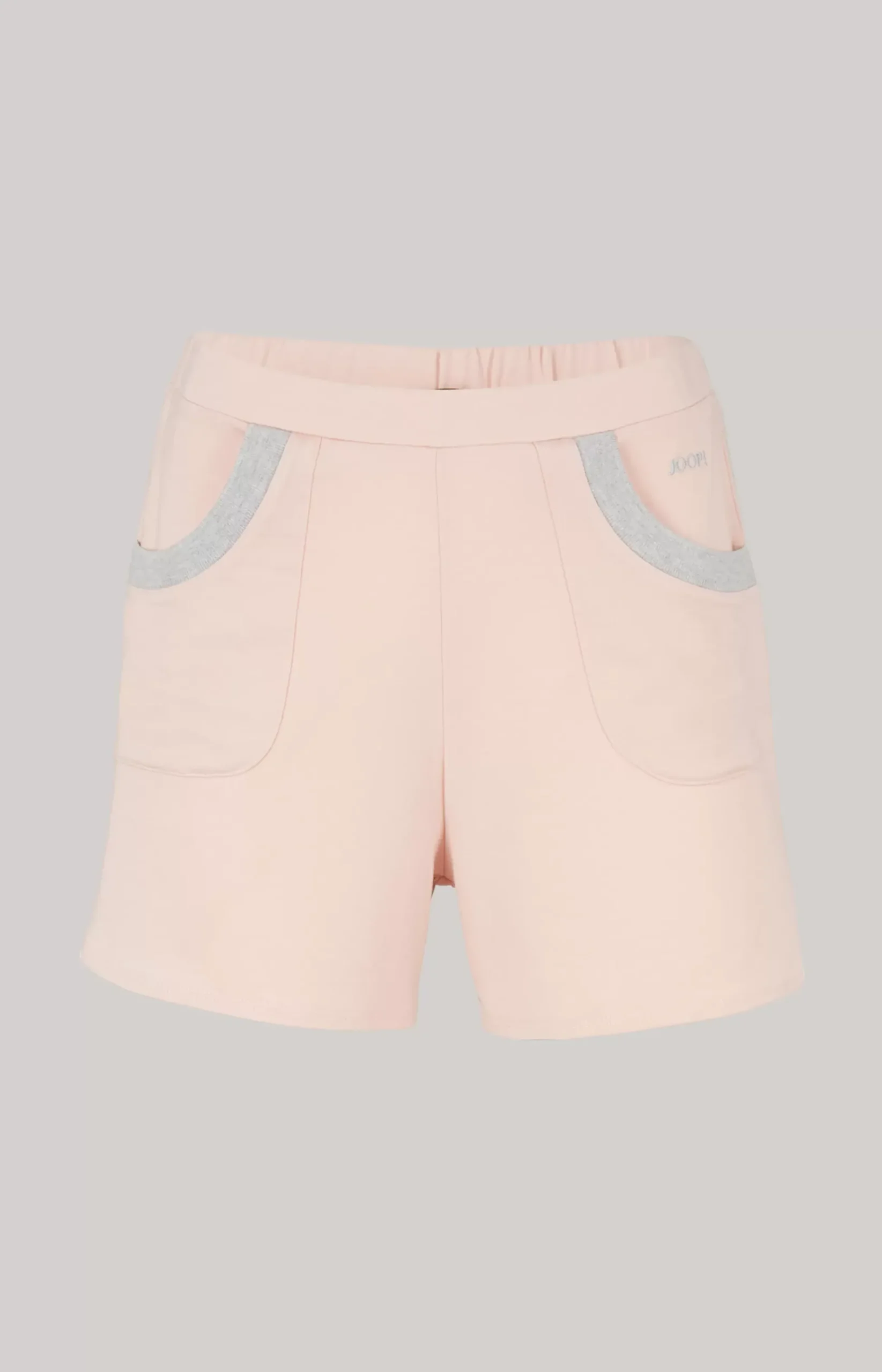 Loungewear shorts in pink/grey mélange