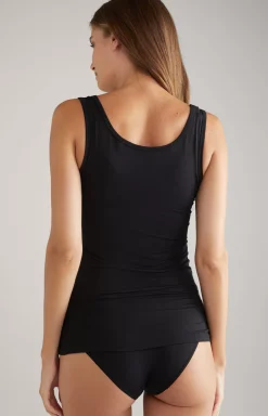 Loungewear tank top in Black