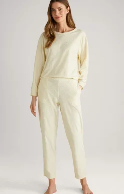 Loungewear Trousers in Pale Yellow